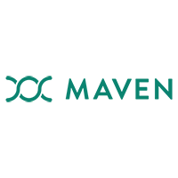 All caps MAVEN with DNA matrix symbol