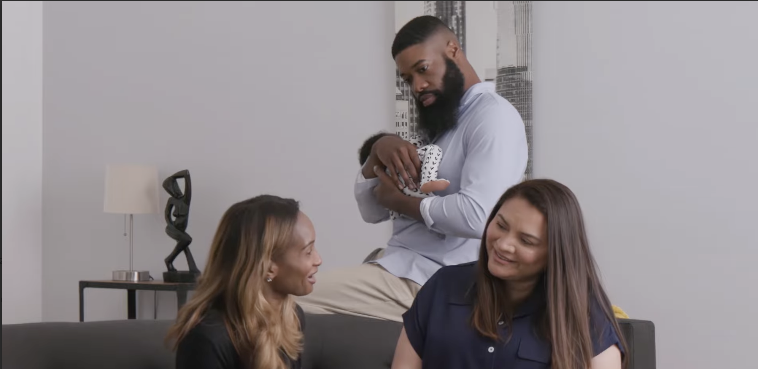 family receiving support in harlem