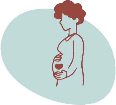 Pregnant person icon