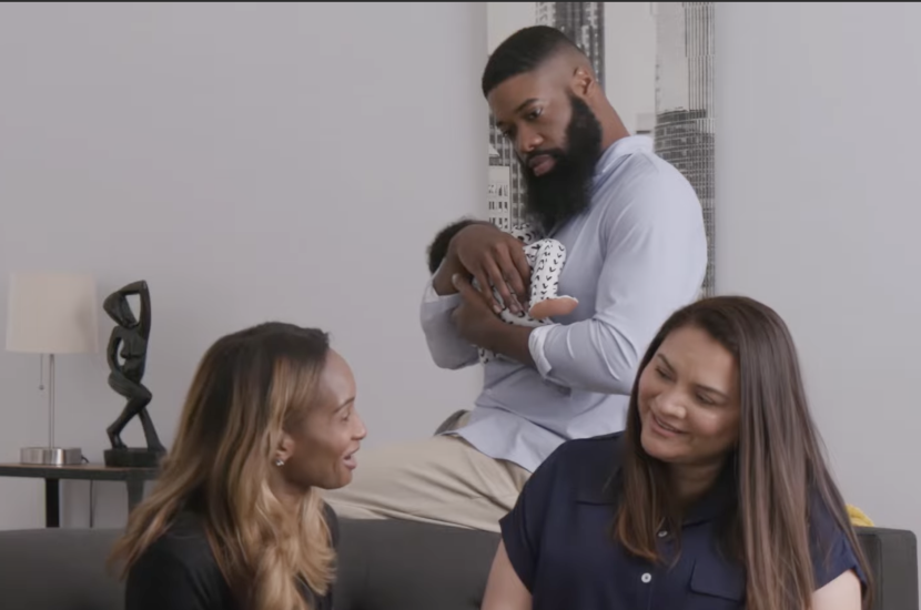 family receiving support in harlem